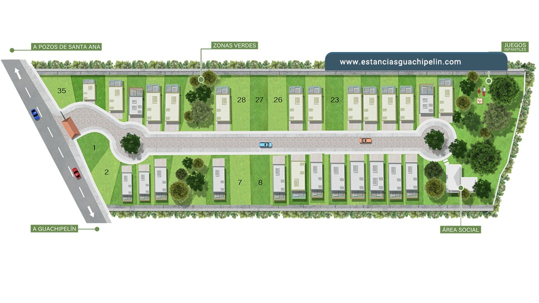 Plano Maestro Oficial Condominio Estancias de Guachipelín